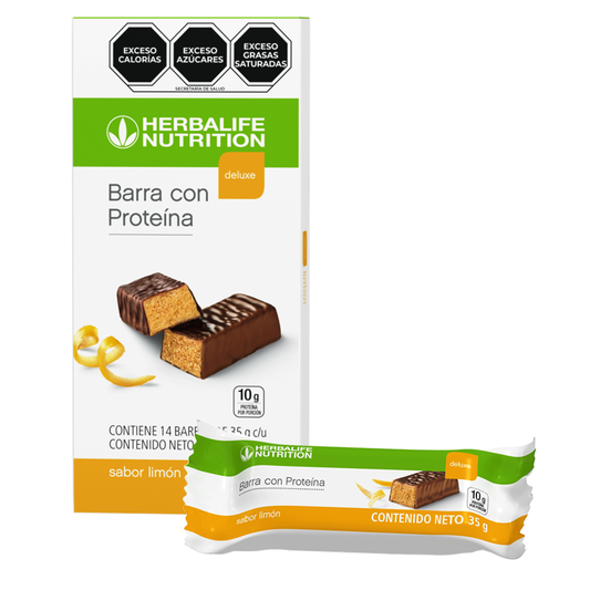 Barra con Proteína Deluxe sabor Limón 490 g (14 barras de 35 g c/u)