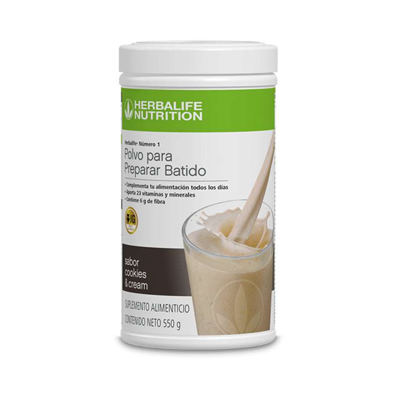 Herbalife® Número 1 Polvo para Preparar Batido sabor Cookies 'n Cream 550 g