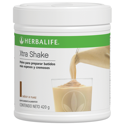 Xtra Shake Polvo para Preparar Batidos más Espesos y Cremosos sabor nuez 420 g